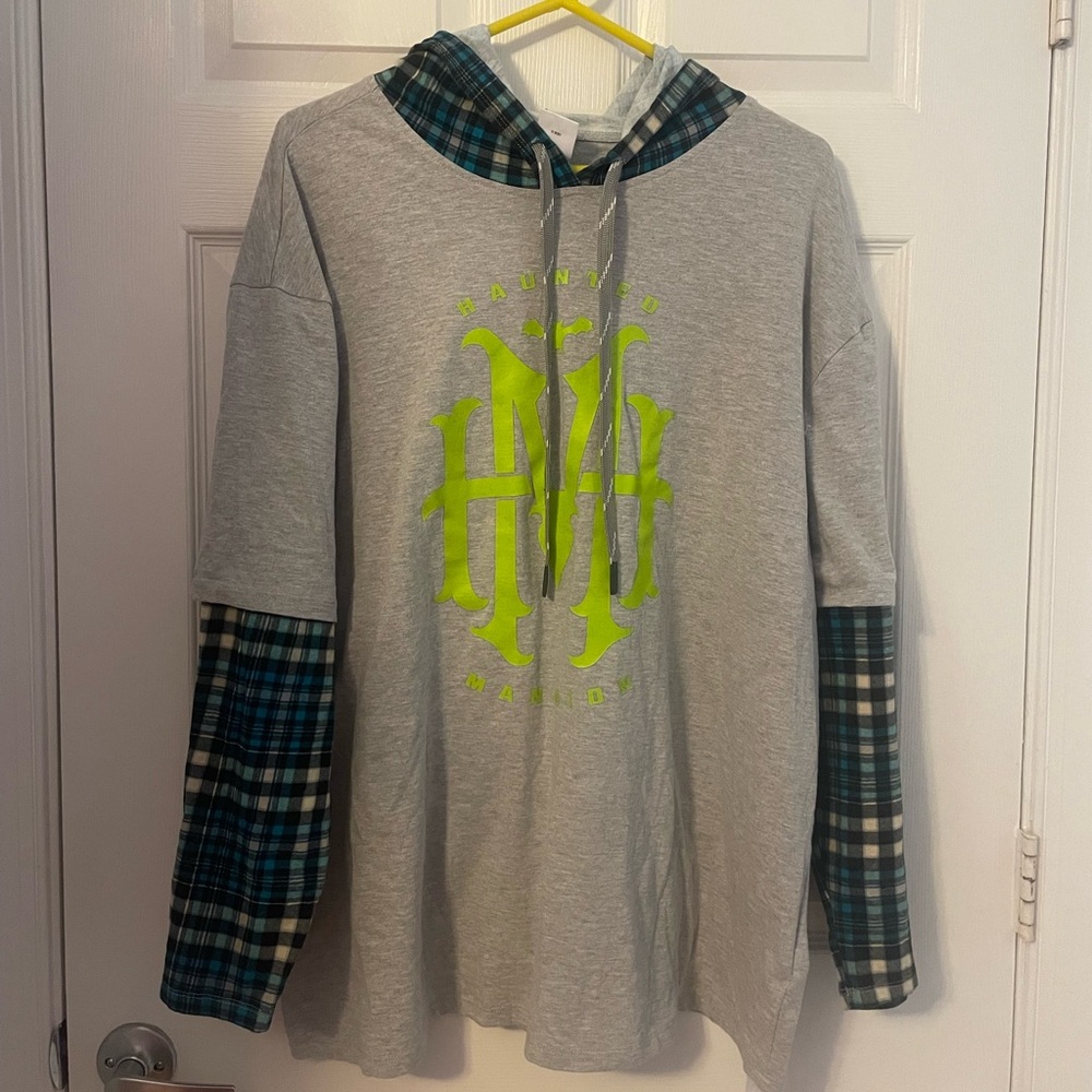 Disney Haunted Mansion Long Sleeve Hooded Shirt Sz. XXL